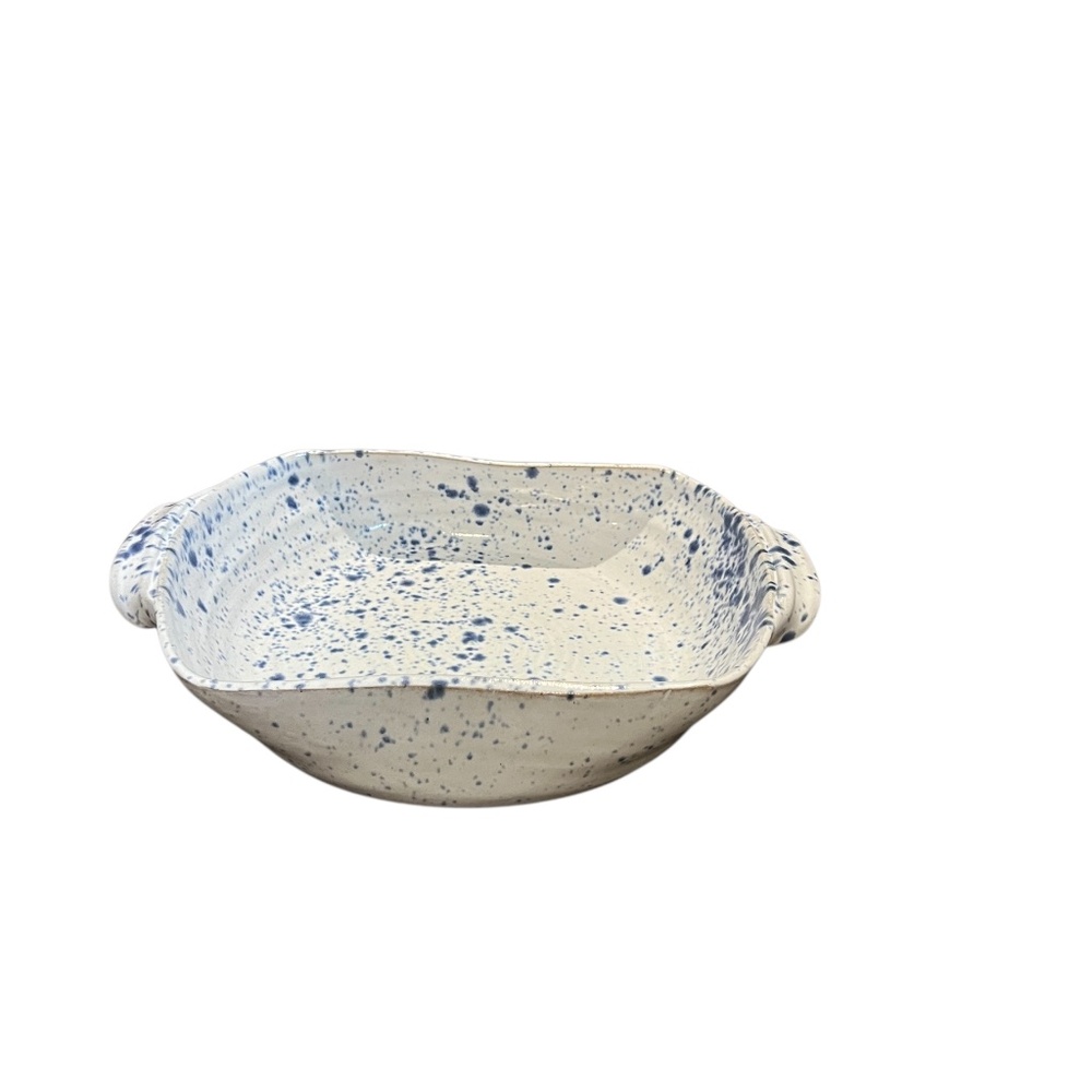 Seagrove Pottery Holly Hill‎ Handmade ceramic Oven Dish Speckled Glaze Dated 97